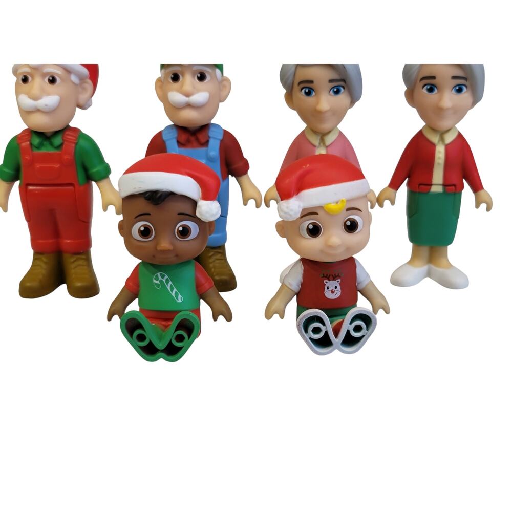 CoComelon Christmas Figures Grandpa Grandma Cody JJ - Picture 4 of 9